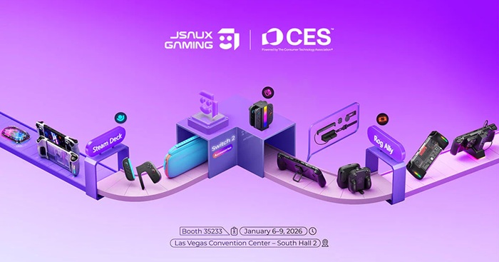 JSAUX CES 2026 handheld gaming accessories Las Vegas